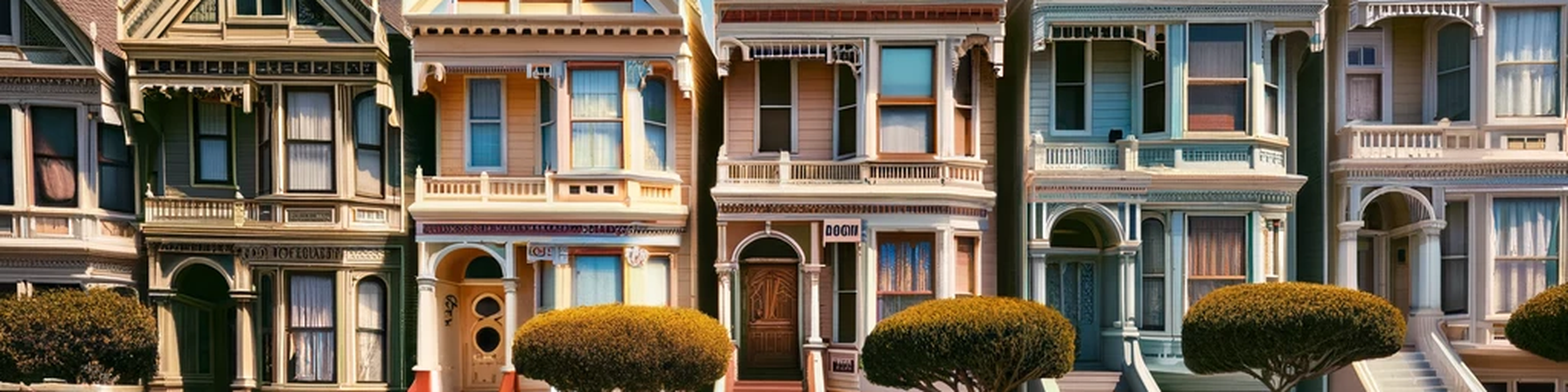 Victorian row houses